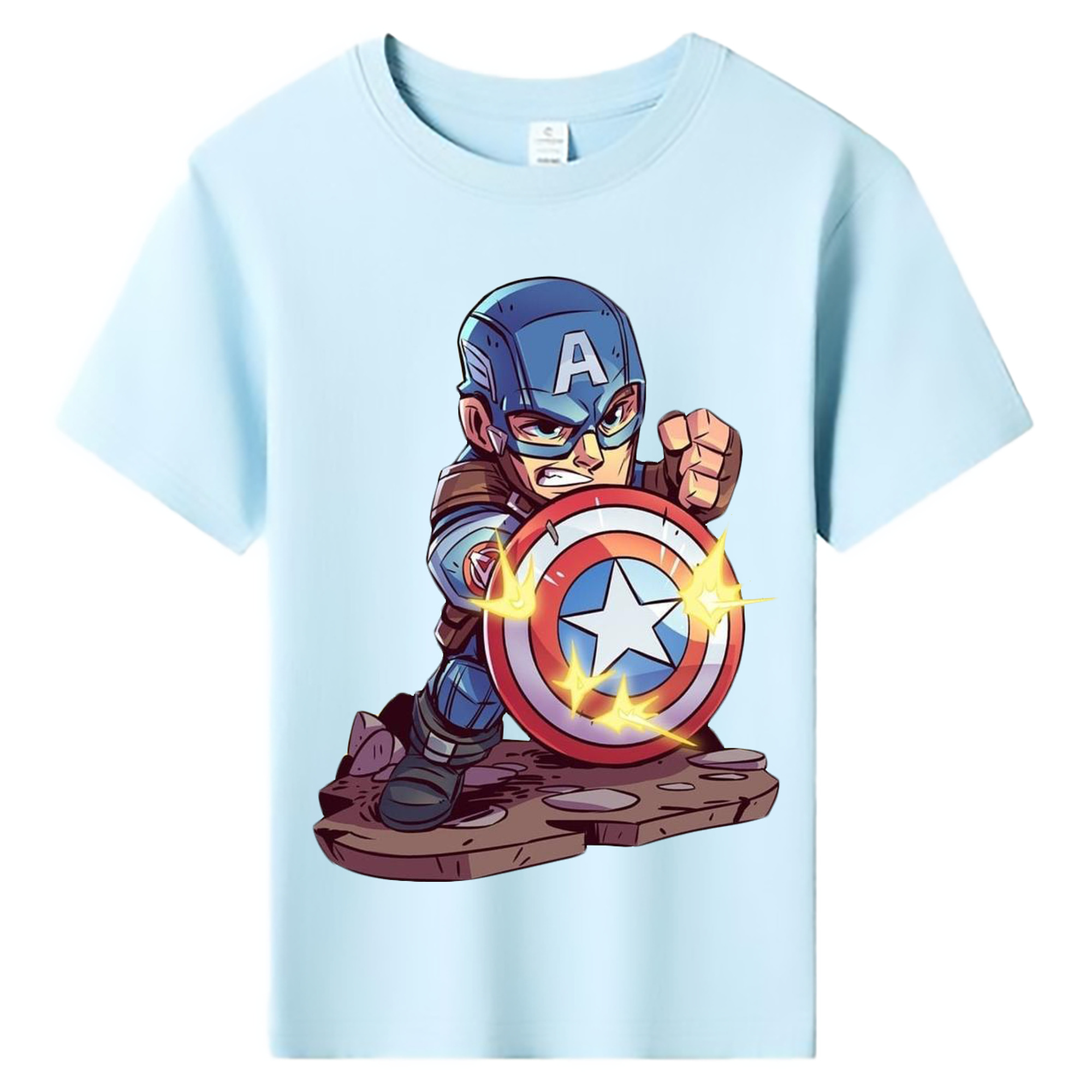 （画像用） アベンジャーズ The Avengers 綿100％キッズTシャツ（フロントプリント）